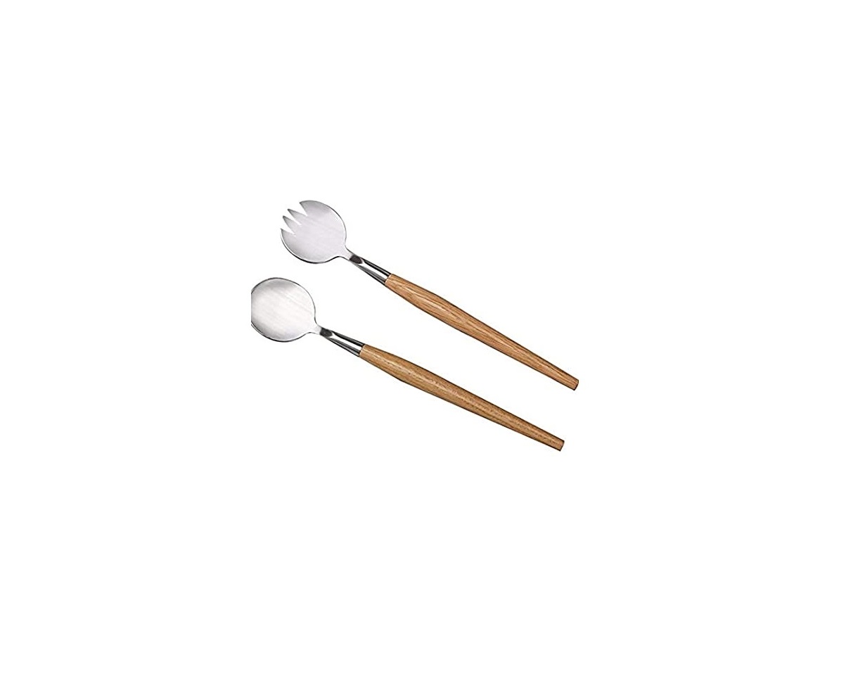 Silver Color Metal Salad Server In New Design Metal Salad Spoon And Fork Handmade Flatware Metal Salad Server For Kitchen