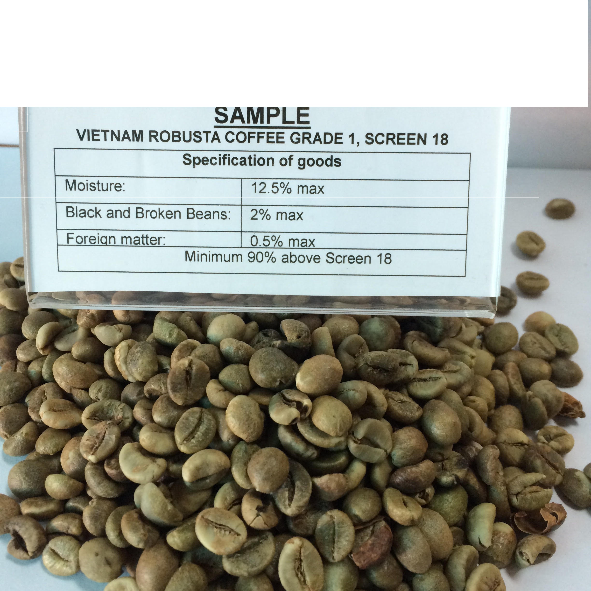 Кофе с зелеными зернами ROBUSTA, вьетнамская упаковка в джутовый пакет, большой пакет, оптом