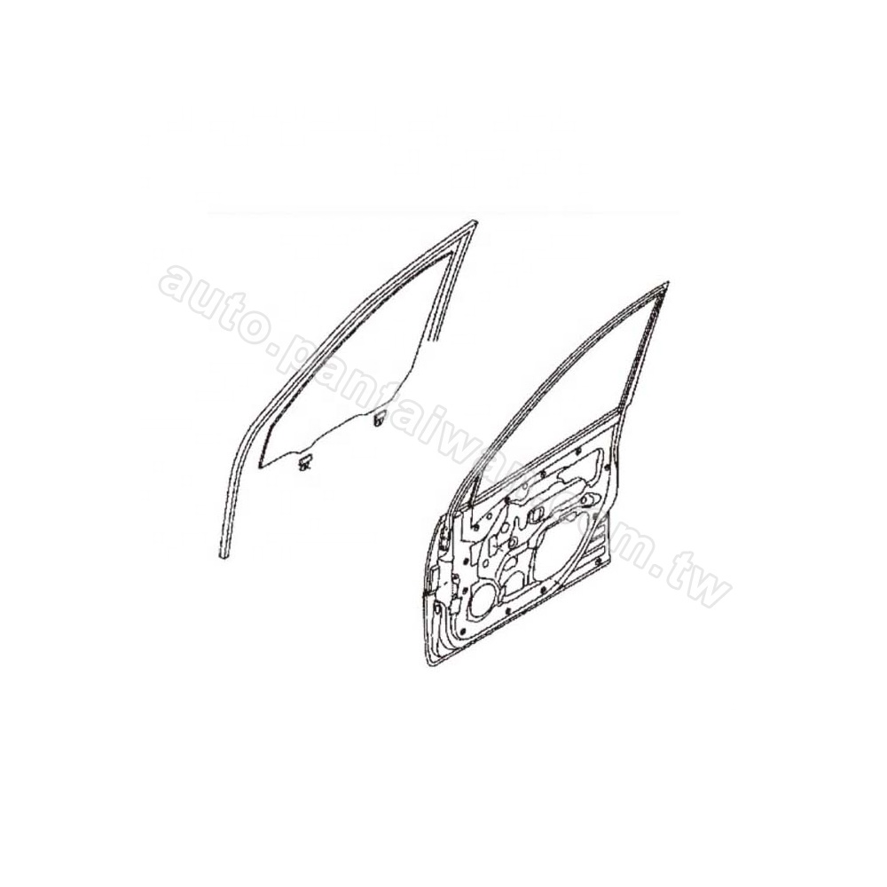 80331-05G12, 80330-20G00 для NISSAN HARDBODY PICKUP, NAVARA, D21 1986-1997 уплотнение окна