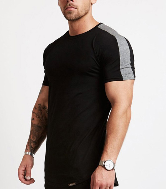 2021Workout Training Fitness Clothing Spandex Muscle Running Workout men Gym Sport T Shirts made by AS Brand