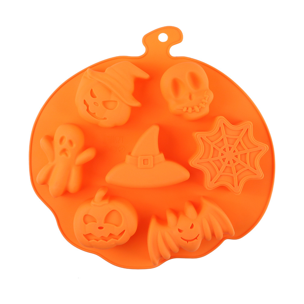 Halloween Mold Baking Cookie Mold DIY Chocolate Wizard Hat Skull Ice Cube Pumpkin Shape Mold