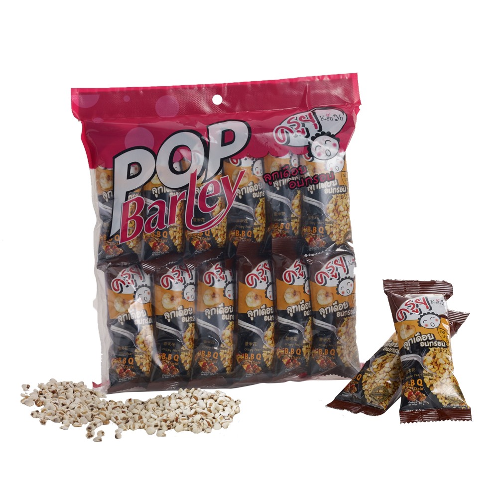 Crispy Pearl Barley Salted Caramel 14g Job's Tears Coix Seed Chips Healthy Manufacturer Snack From Thailand