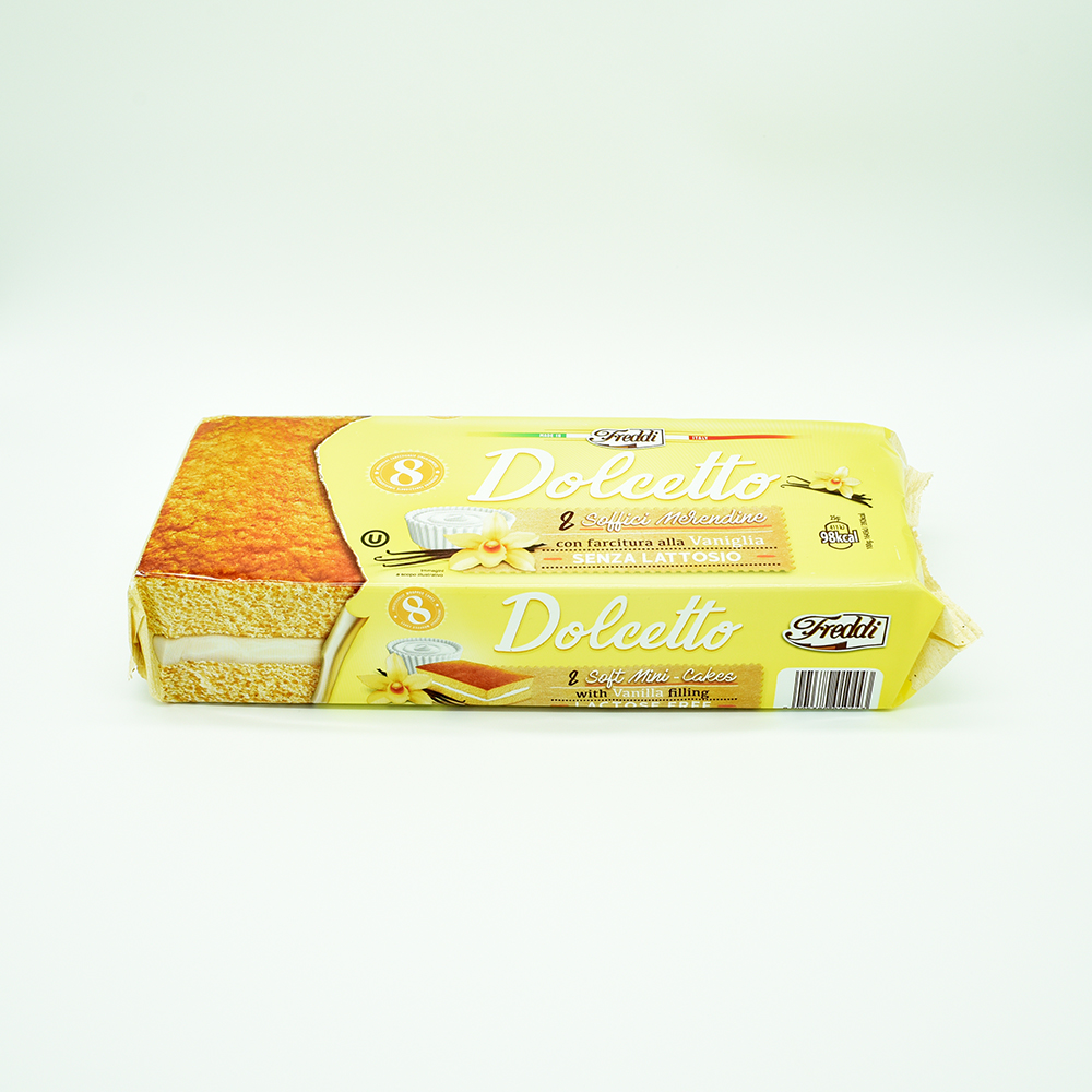 Italy Soft mini cake DOLCETTO vanilla 25g x 8 = 200g for daily consumption