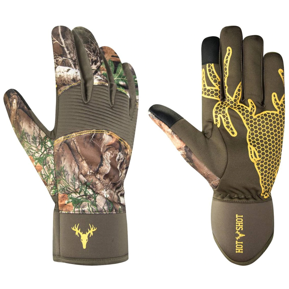 Мужские камуфляжные перчатки для стрельбы из лука и охоты Realtree Edge