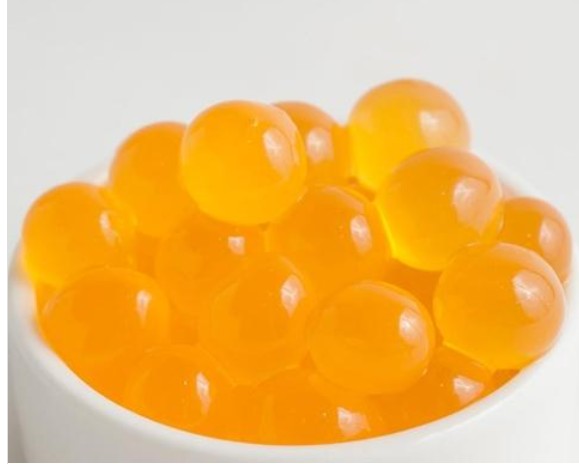 Mango Fruit popping boba from Taiwan 3.4kg Bubble tea yellow popping boba
