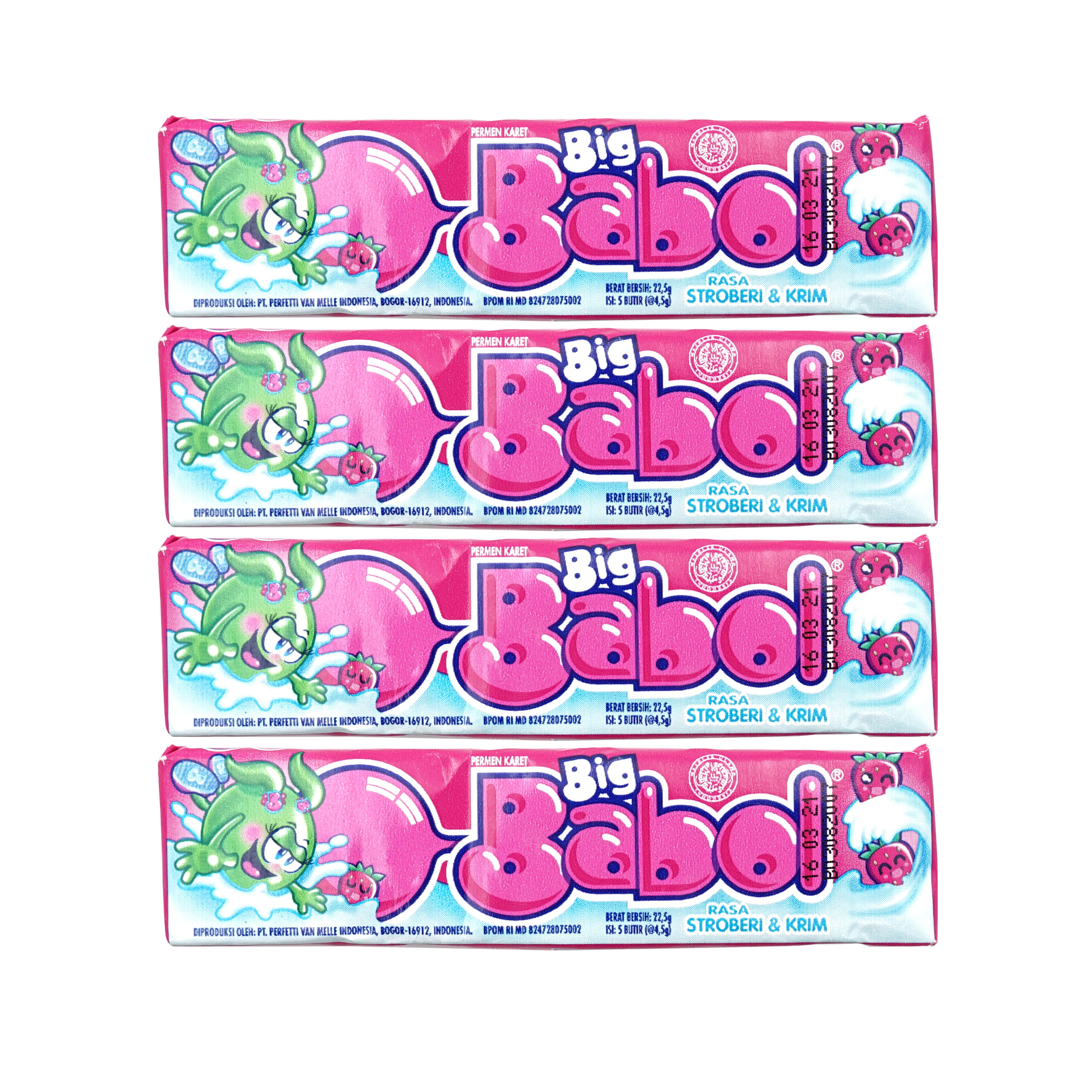 Great Quality Chewing Gum Big Babol Stick 22.5 gr with Strawberry Variant For adults