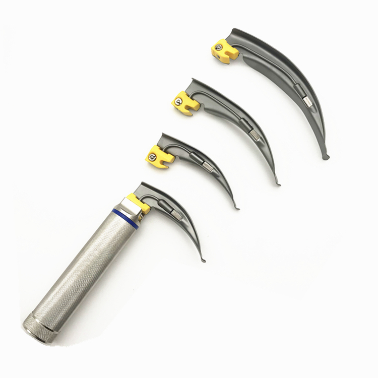 Best Quality 4 Blades Laryngoscope Instruments Set Ears, Eyes, Nose and Throat Surgical Instruments