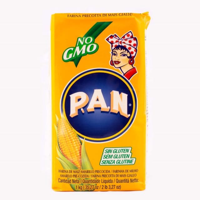 P.A.N. Предварительно приготовленная желтая кукурузная мука 1 кг