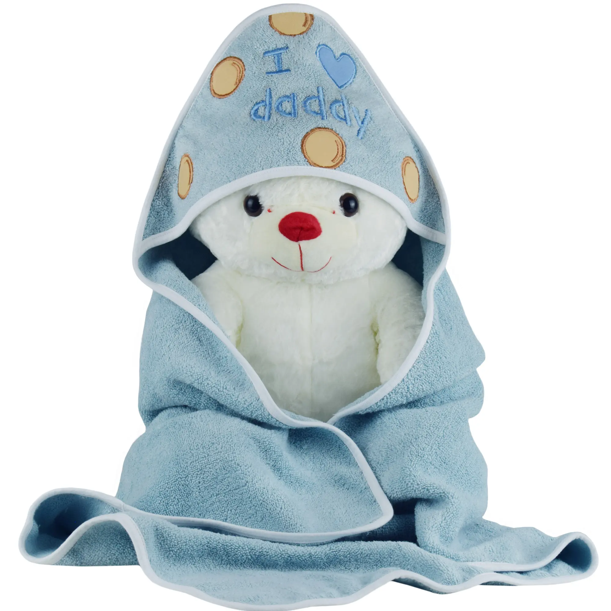 Embroidered Baby Hooded Bath Towel Wholesale