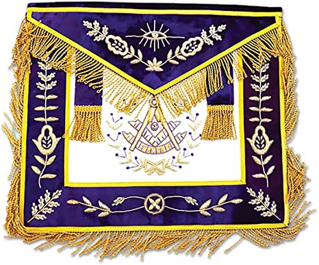 high quality hand embroidered MASONIC REGALIA DEPUTY GRAND MASTER APRON -lodge past master regalia -military accessories