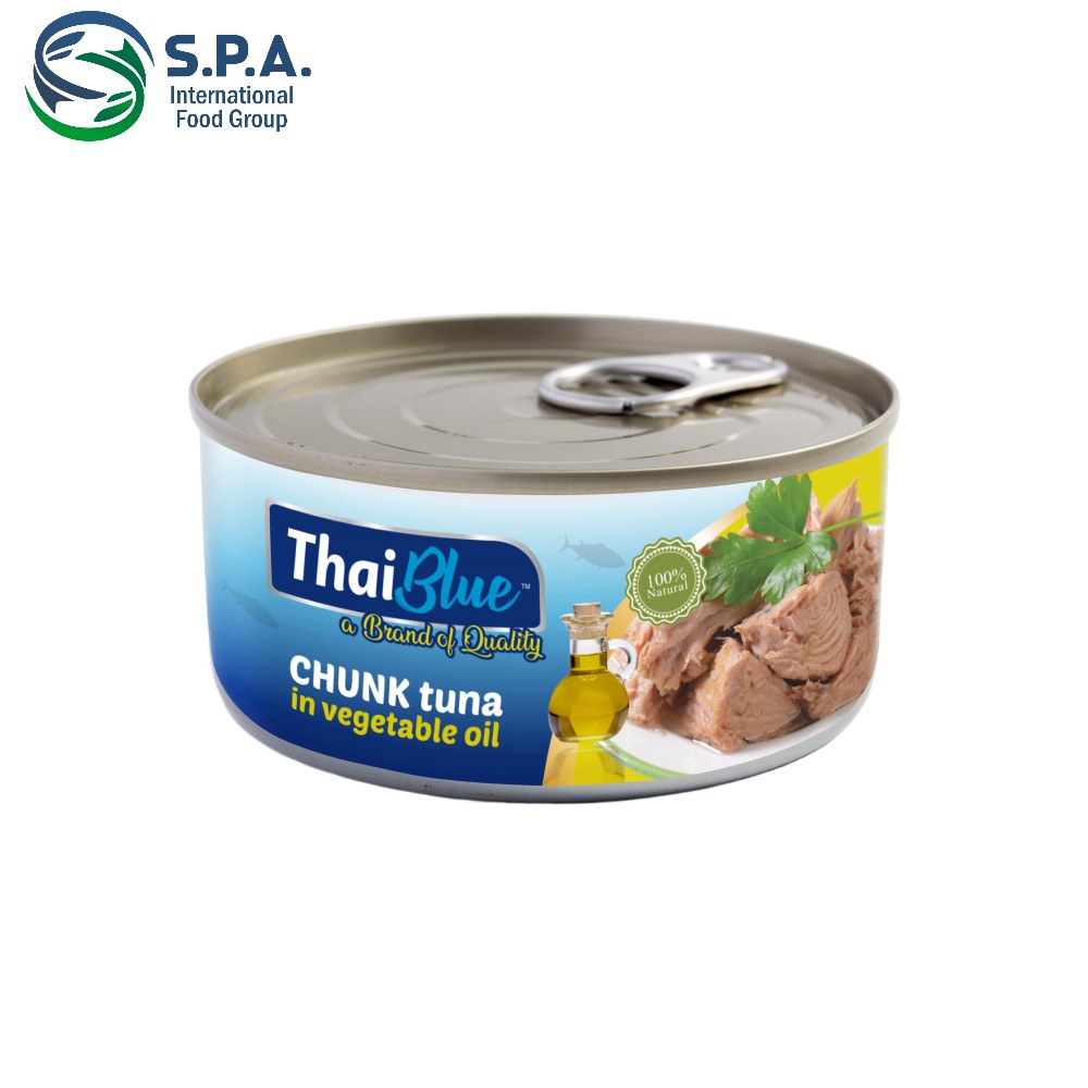 Thailand Manufacturer Skipjack Tuna HALAL 185g Canned Tuna Chunk in Sunflower Oil