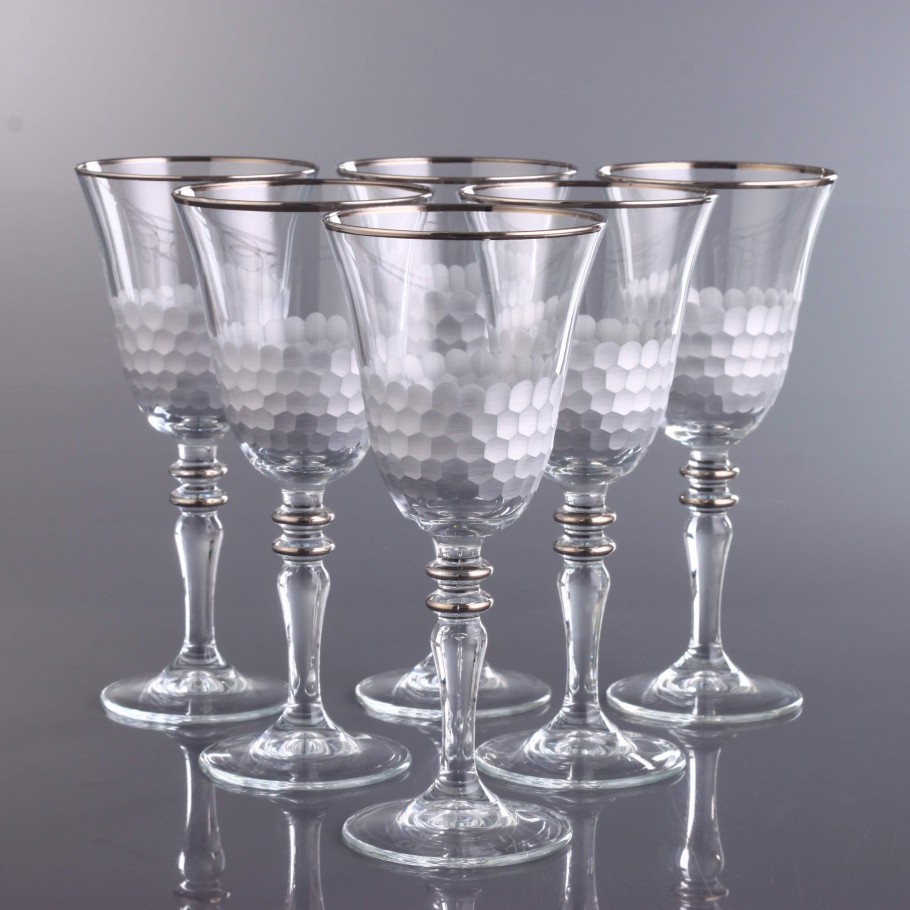 STEMWARE SET OF 6 - 440141 - PETEK PLATINUM