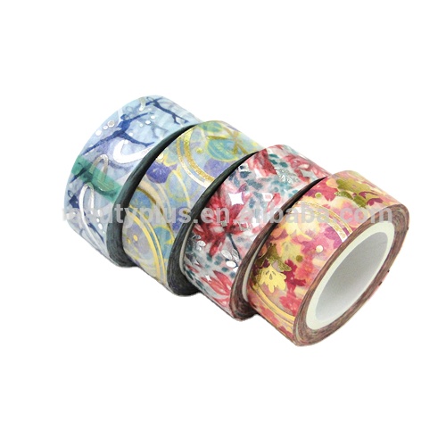 DIY Decorative Craft japanese gold foil washi masking paper tape for Arts
