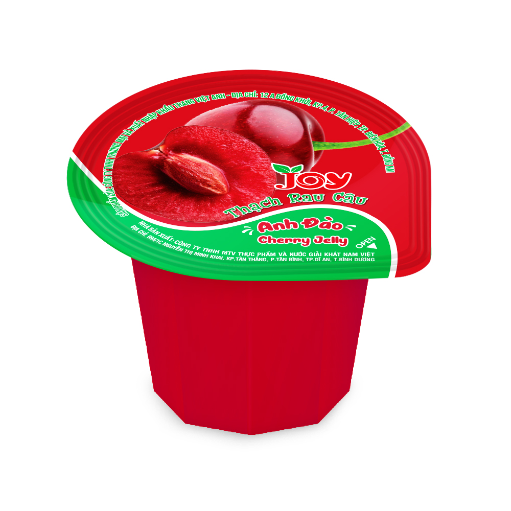Bags 425G Joy Cherry Jelly (25 Cups) Made in VietNam