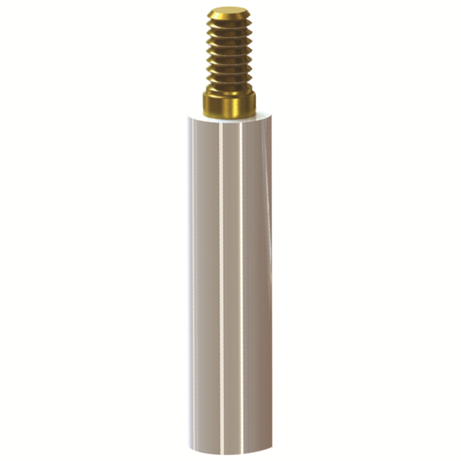 Brass Inserts Nylon 6/6 Natural PCB Standoffs - Round/Insulator/Nylon & Brass