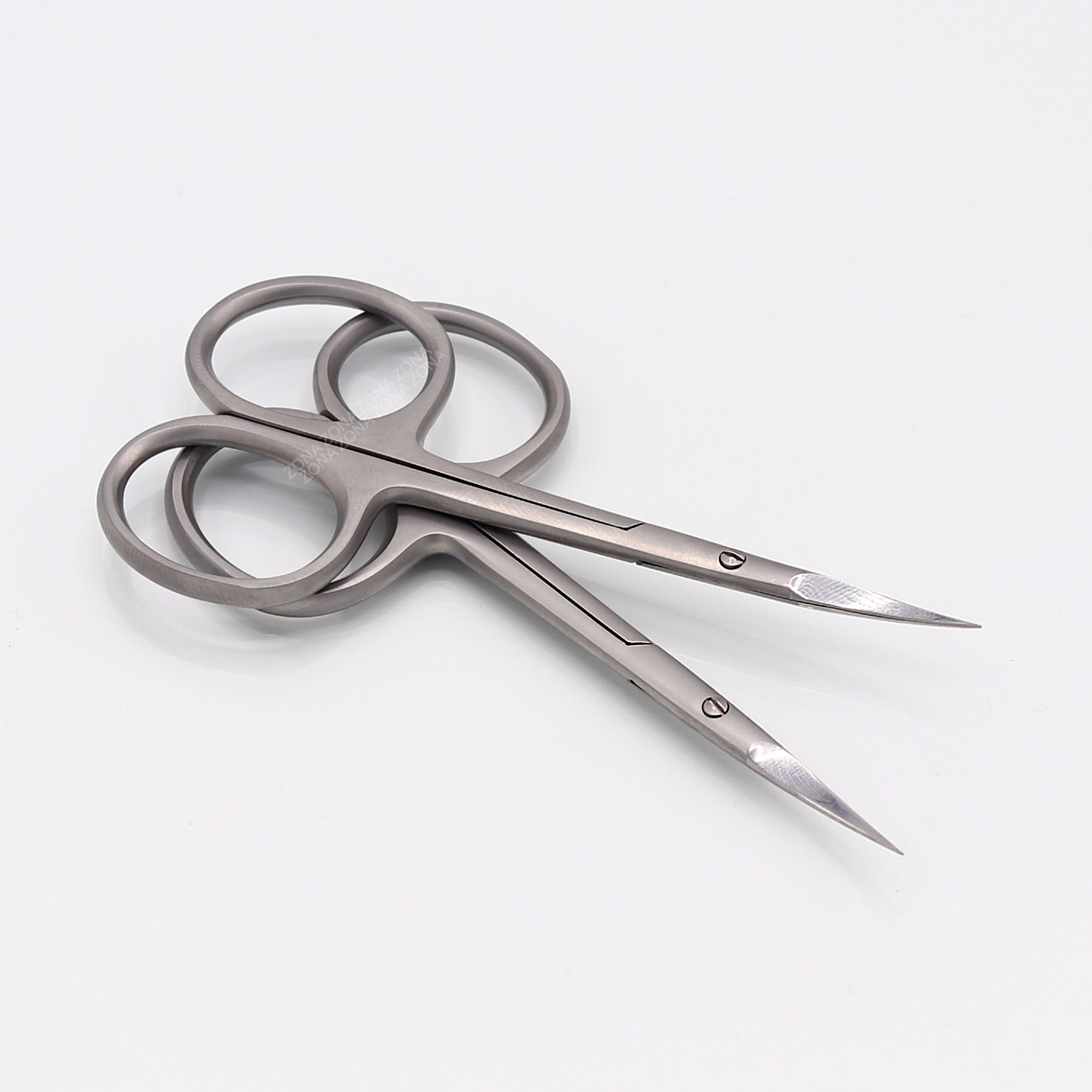 Private Label Super Sharp Stainless Steel Eyelash Extension Scissors Straight Blade with Blunt Tip for Beauty Manicure Scissors