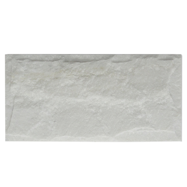 Natural White Vein Marble Mushroom Stone Tiles for Exterior Wall Cladding and Surface Finishing