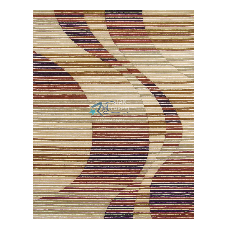 Custom Luxury Designer Wool Hand Tufted Living Room Carpet at Competitive Price