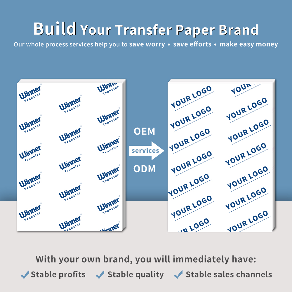 Packaging customization dark water transfer printing film for laser and inkjet printer for business use