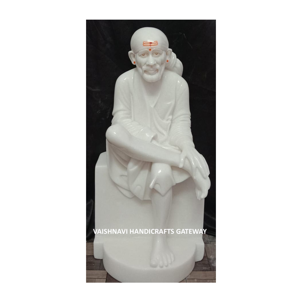 Pure No.1 вьетнамская Белая Мраморная Статуя Sai Baba