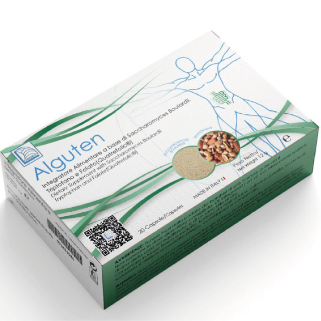 food supplement of probiotics Made in Italy ALGUTEN 20 CAPSULES for irritable bowel