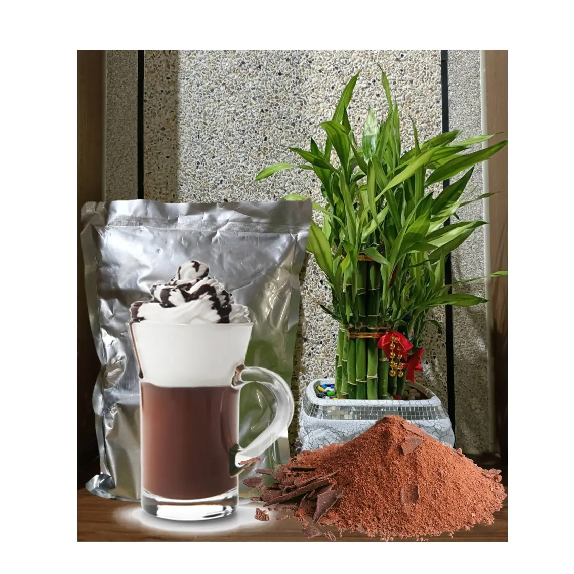 Какао-шоколад с высоким содержанием жира, мгновенная алкализация порошка