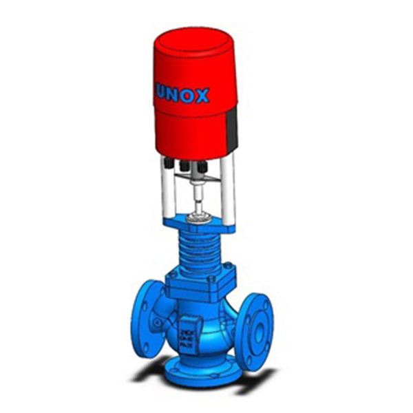 2021 High Quality GGG-40,3 Sfero Cast Iron Body DN65 PN25 2 way Electric Motorized Control Valve For Hot Oil