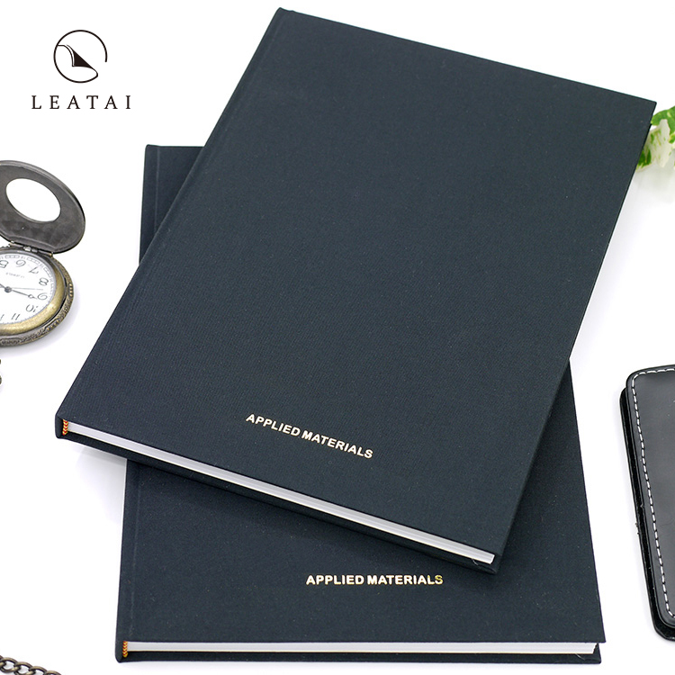 A5 Linen printed dot hardcover notebook diary