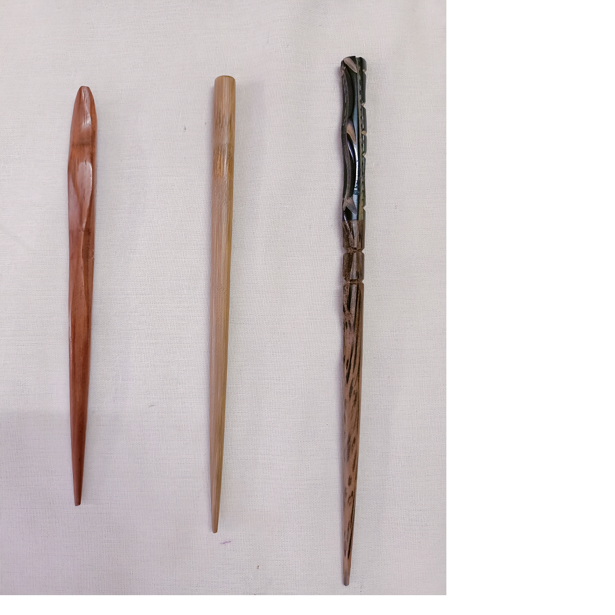 custom made wooden hair sticks with engraving suitable for hair accessory stores