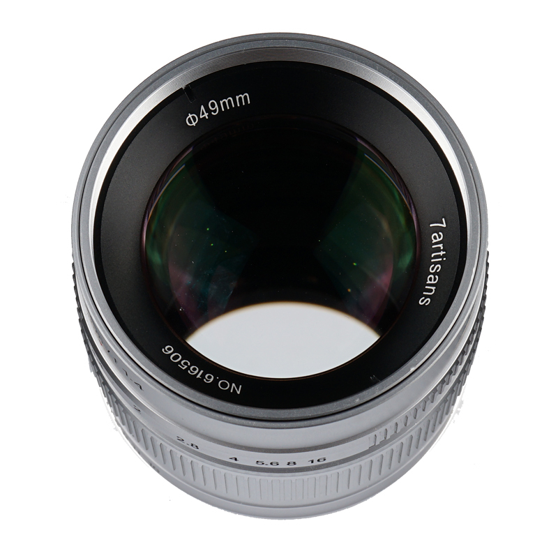 7artisans 55 мм F1.4 объектив с фиксированным фокусным расстоянием APS-C серебро FE крепление для Sony A7 A7II A7R A7RII A7S A7SII A7III A6100 A6300 A6000A6400A6500A6600
