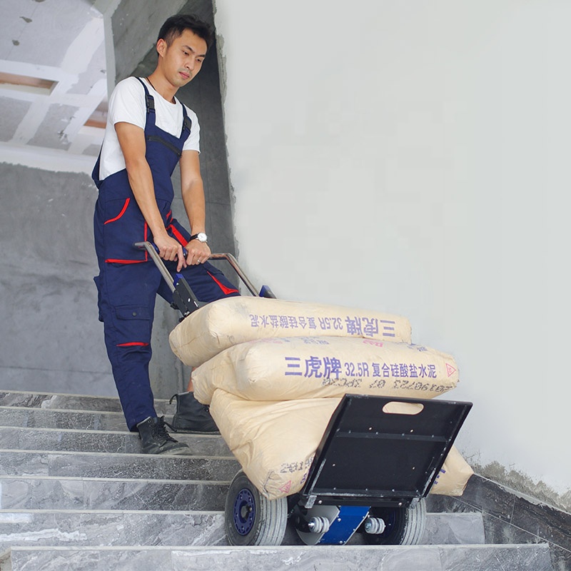 China Heavy duty electric climb hand trolley cart steel auto stair climber