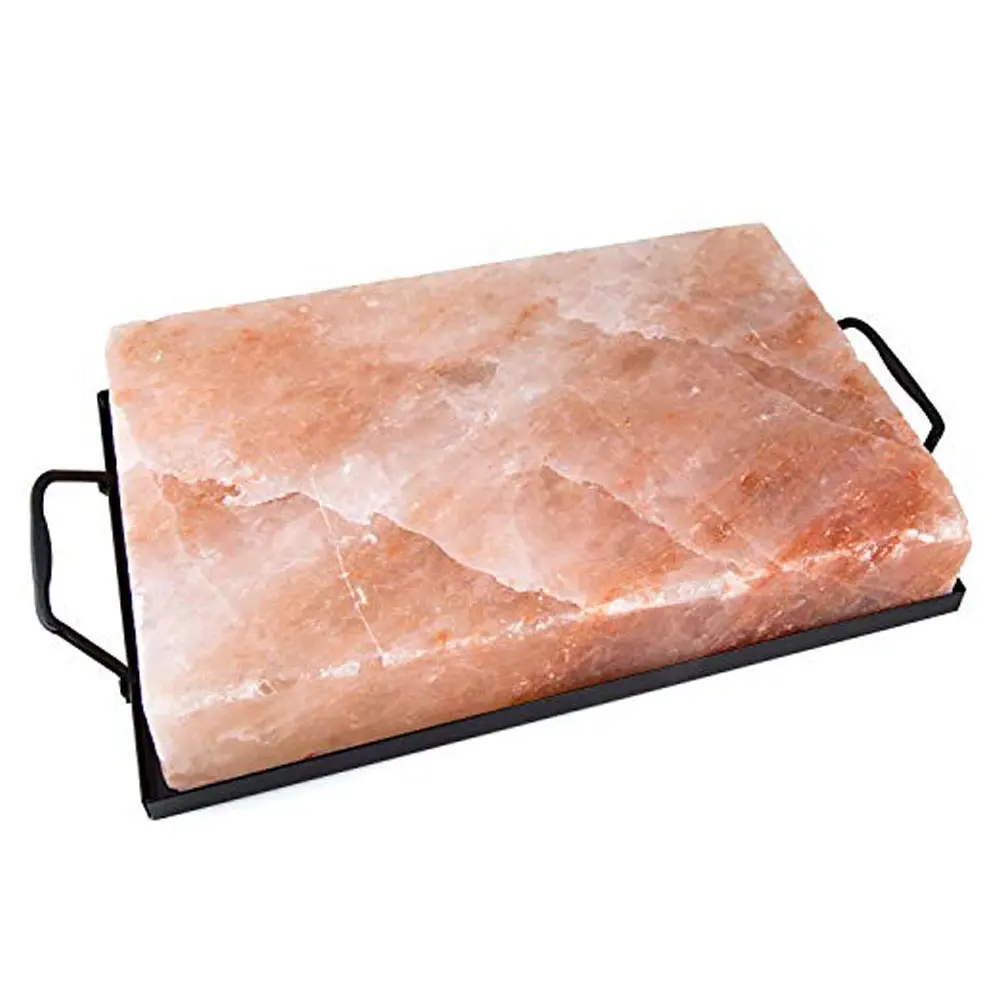 (Rectangle)Himalayan Salt Cooking Plate 12" x 8" x 1.5"-Sian Enterprises