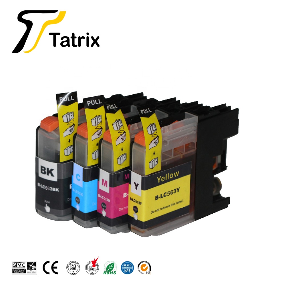 Tatrix LC563 Премиум цвет совместимый чернильный картридж для принтера Brother MFC-J2510 MFC-J3520