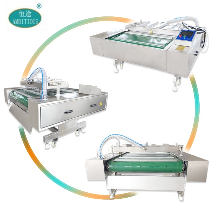 Rolling Type Automatic Continuous Vacuum Sealing Packing Machine DZ1100 for Meat Food Packaging Industrial Use ISO CE TUV CN;SHN
