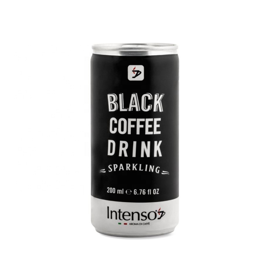 GREAT ITALIAN SPARKLING BLACK COFFEE DRINK FOR BARS AND TRAVEL