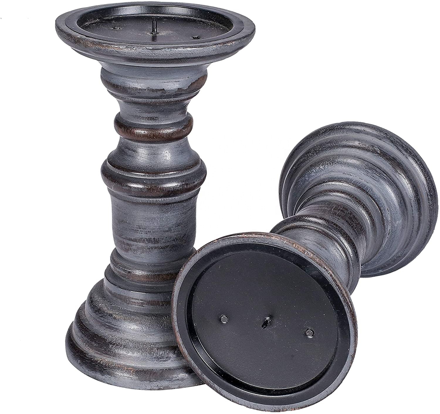 Candle Holders Set of 2, Taper Candle Holders, Iron Vintage Pillar Candle Holders for Dinning, Party