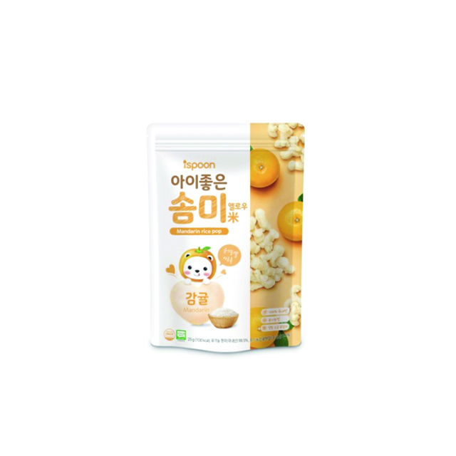Korean Manufactured Baby Grain Snack ispoon Organic Ingredients 100% Baby Biscuit Rice Snack