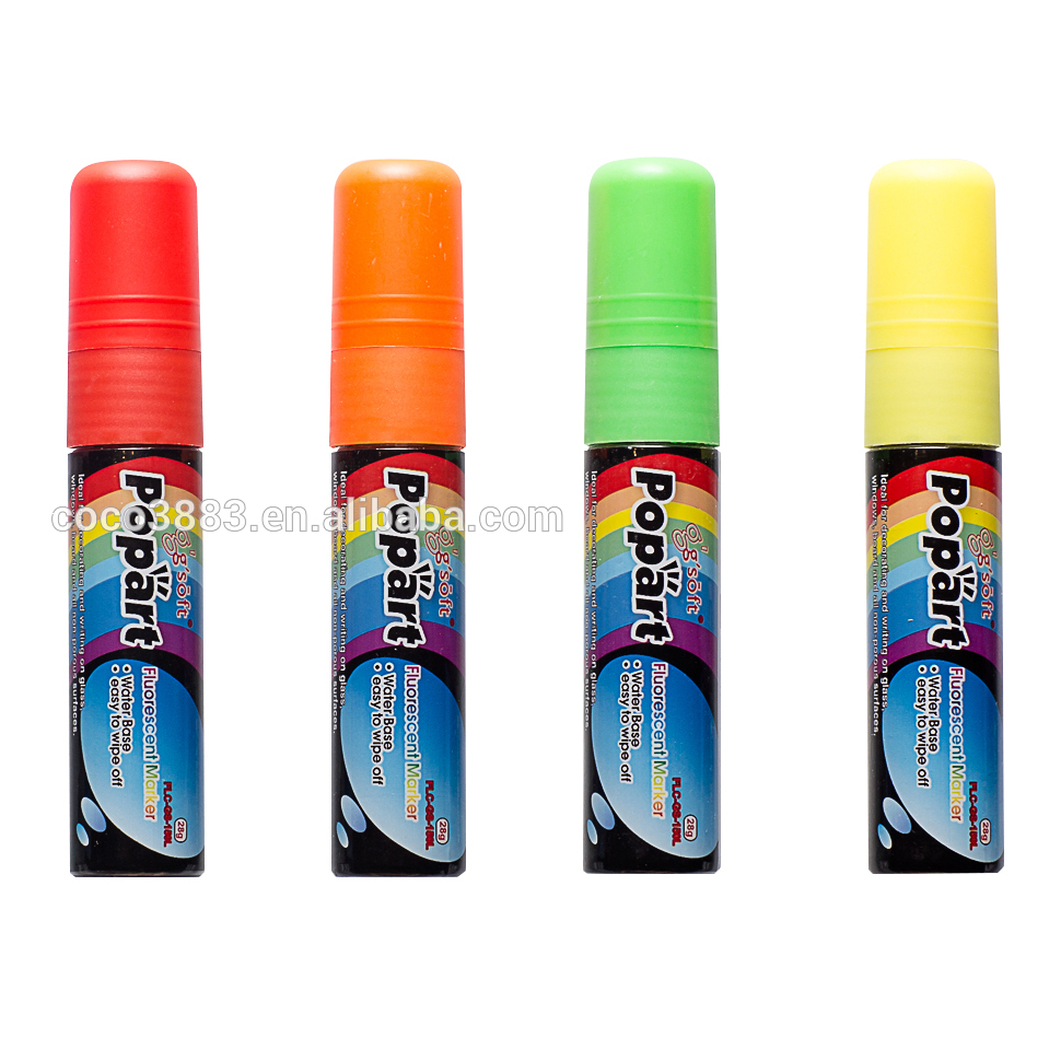 15 mm Fluorescent Ink color Jumbo size Erasable liquid glass chalk marker