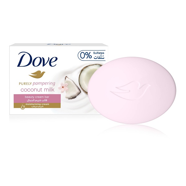 Dove Beauty Cream Bar Soap, 1/4 Moisturizing Cream, Assorted Scents, 4 Bar Pack, 100g