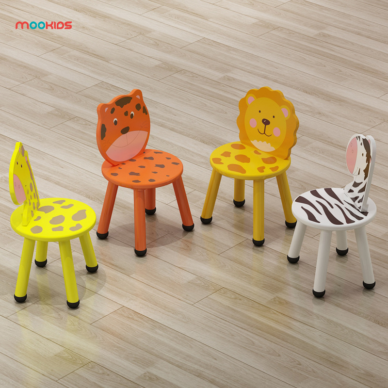 Safety Popular Table Set Kids Chair Toddler Chair Toddler Wooden Cartoons Chairs