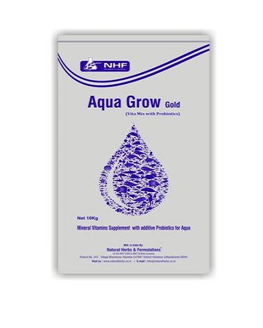 Aqua grow gold для здоровья рыб, содержит минералы, витамины, пробиотики, добавки