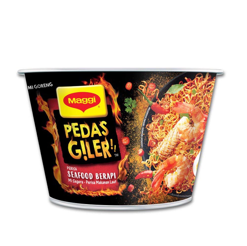 Оптовая продажа острых пламенных морепродуктов Maggi, лапша быстрого приготовления 99 г