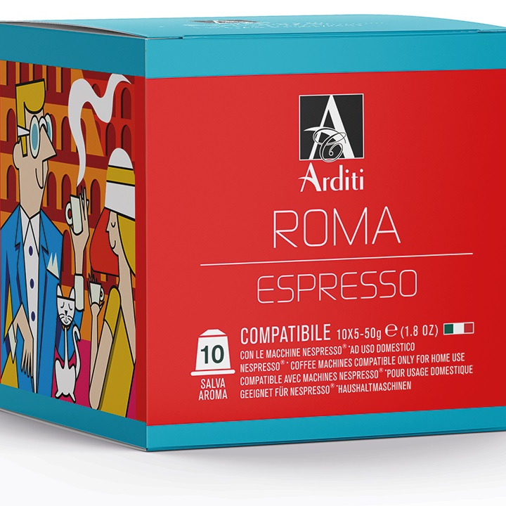 ROMA ESPRESSO NESPRESSO COMPATIBLE CAPSULES FOR DOMESTIC MACHINES INISSIA, U, MAESTRIA, PIXIE, LATTISSIMA