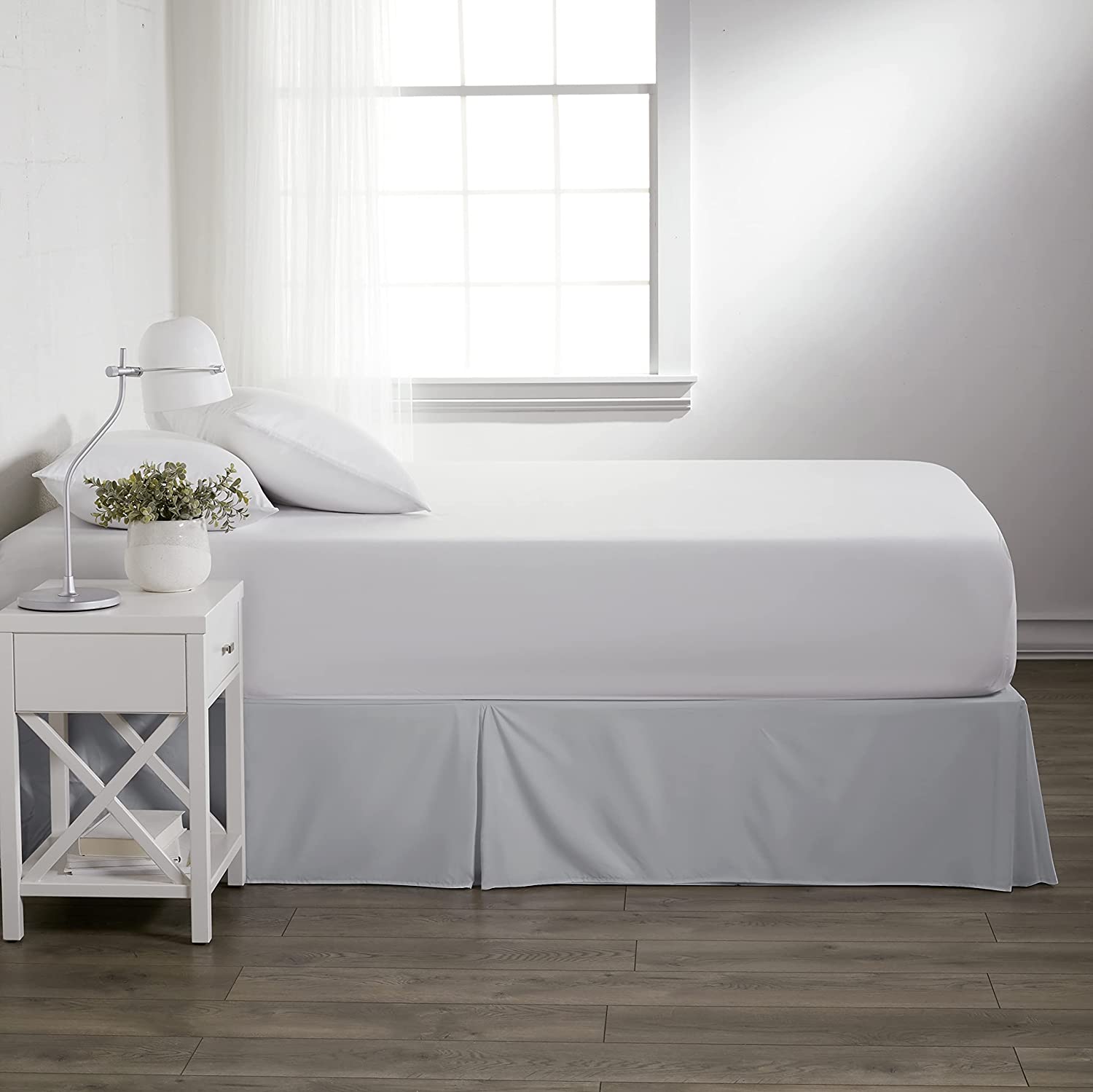 Five Star Hotel 100 Polyester Decorative Fireproof Fitted Bed Skirt Queen King Plain Fabric all type bed skirt