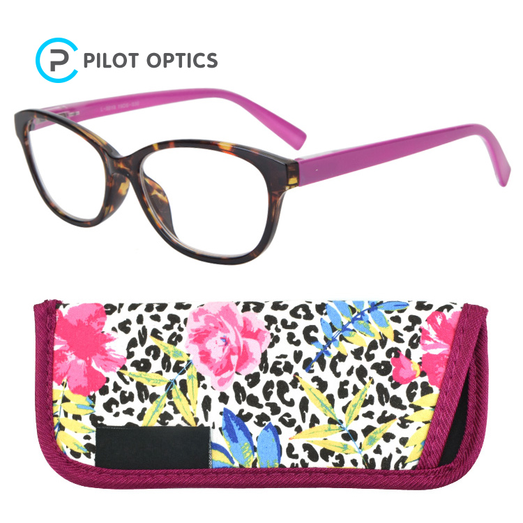 Pilot Optics 2022 best trendy ladies ready made reading glasses spring hinge ce certified corrective presbyopic glasses