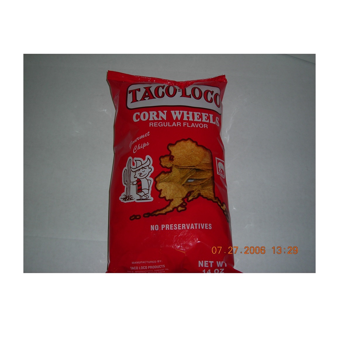 New Taco Loco Round Corn Chip Wheels Model Number 7820311131