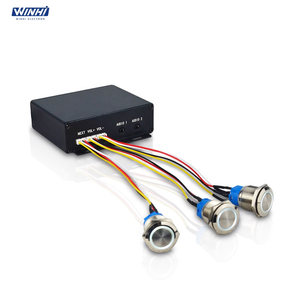 MPC100-AUDIO 3,5 мм 2 аудиовыход LED Кнопка USB/TF Аудио плеер