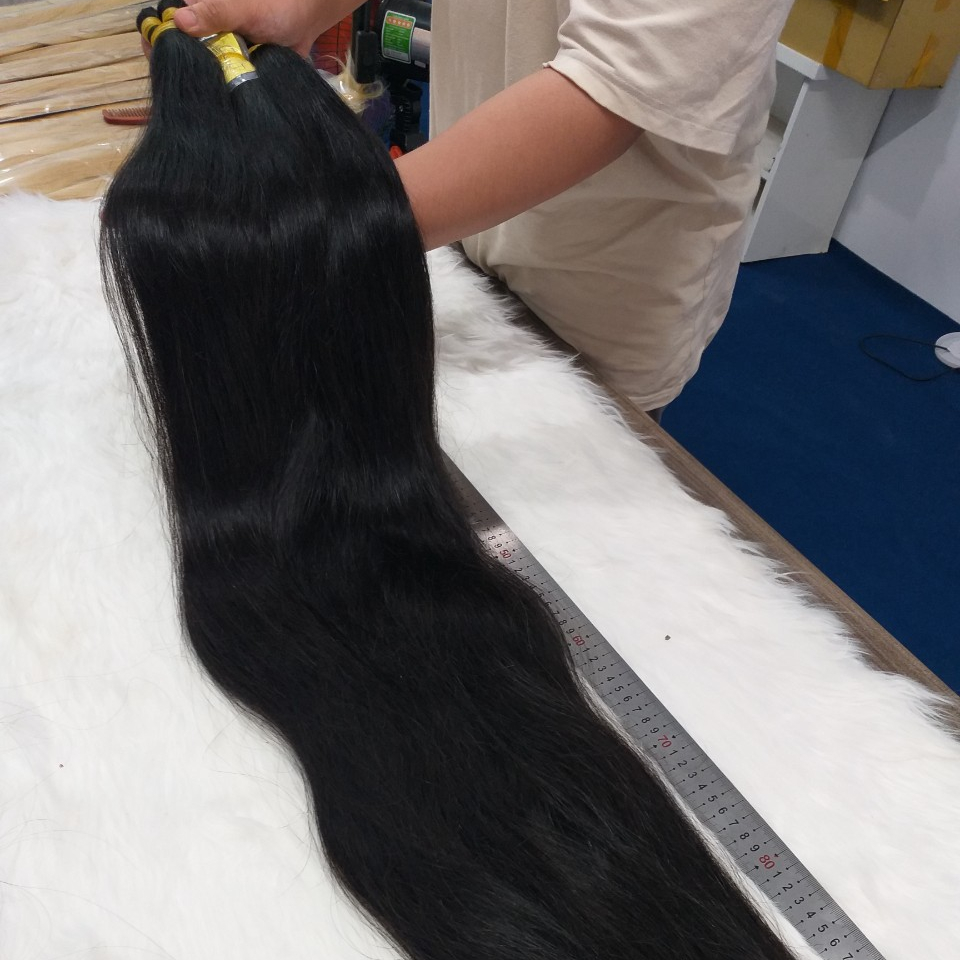 Super Long 100cm Raw Virgin Natural Human Hair Whole Sales Best selling High Quality for Hair Extensions, Wigs