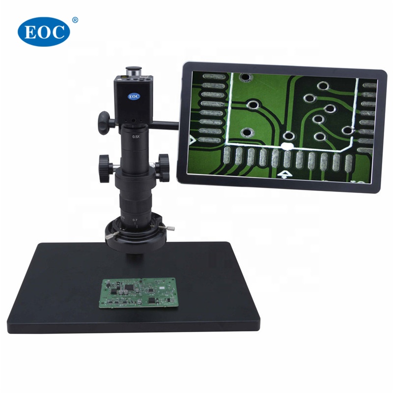 EOC 16MP, совместимому с HDMI камера ремонте электронных компонентов Pcb Smt установки: видео цифровой микроскоп Монокуляр цена с диагональю 13' дюймов монитор
