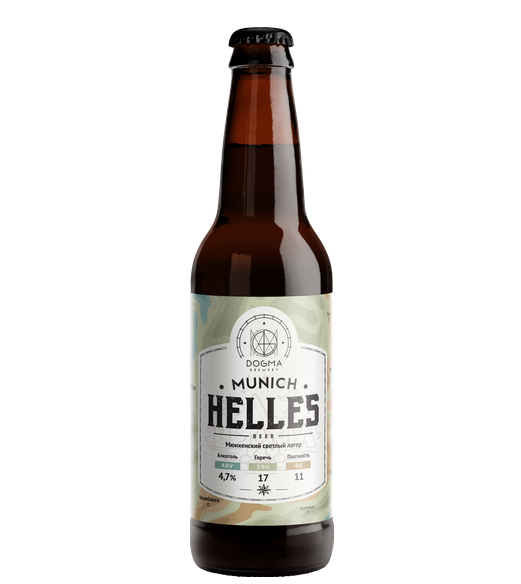 Высококачественное Пиво Dogma Munich Helles Light Lager Beer